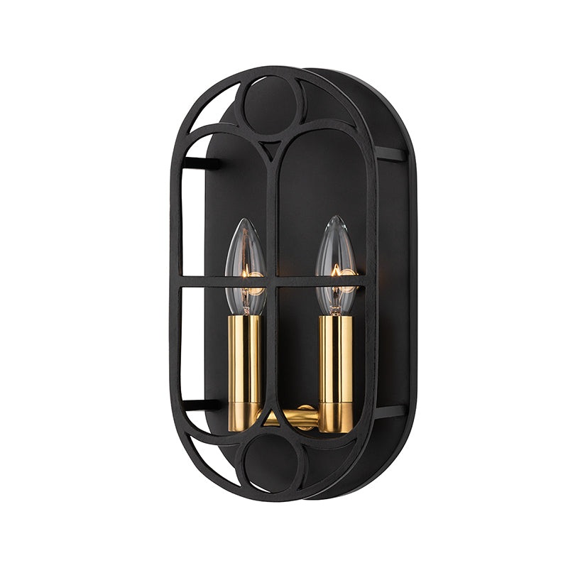 Hudson Valley 2102 Garrett 2-lt 12″ Tall Wall Sconce