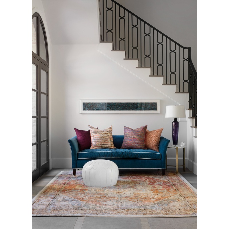 Loloi Javari Rug | Berry / Sunrise
