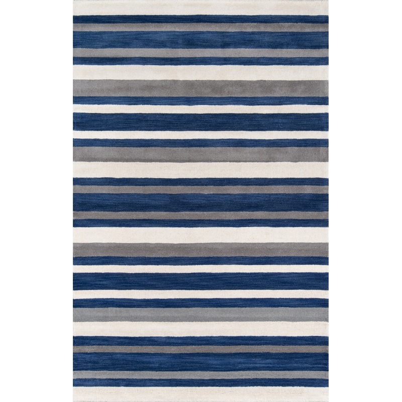 Momeni Metro Striped Hand Tufted Contemporary Rectangle Indoor Area Rug