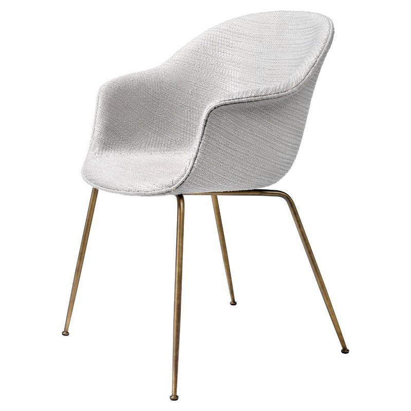 Gubi Bat Dining Chair – Fully Upholstered – Conical Base