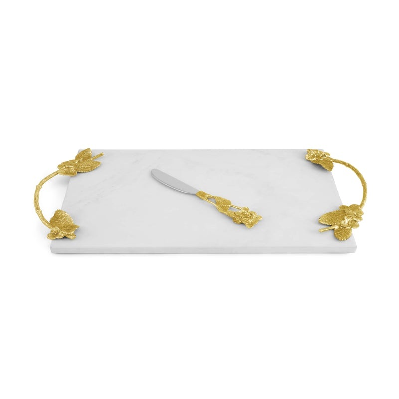 Michael Aram Hydrangea Cheese Board with Knife
