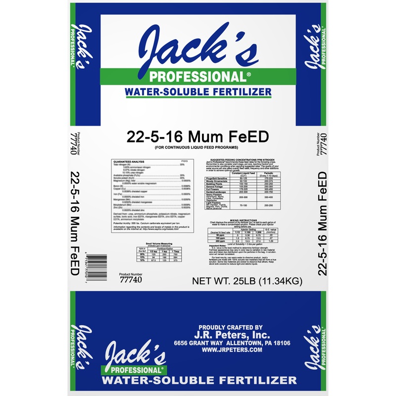 Jack’s Professional 22-5-16 Mum FeED Fertilizer