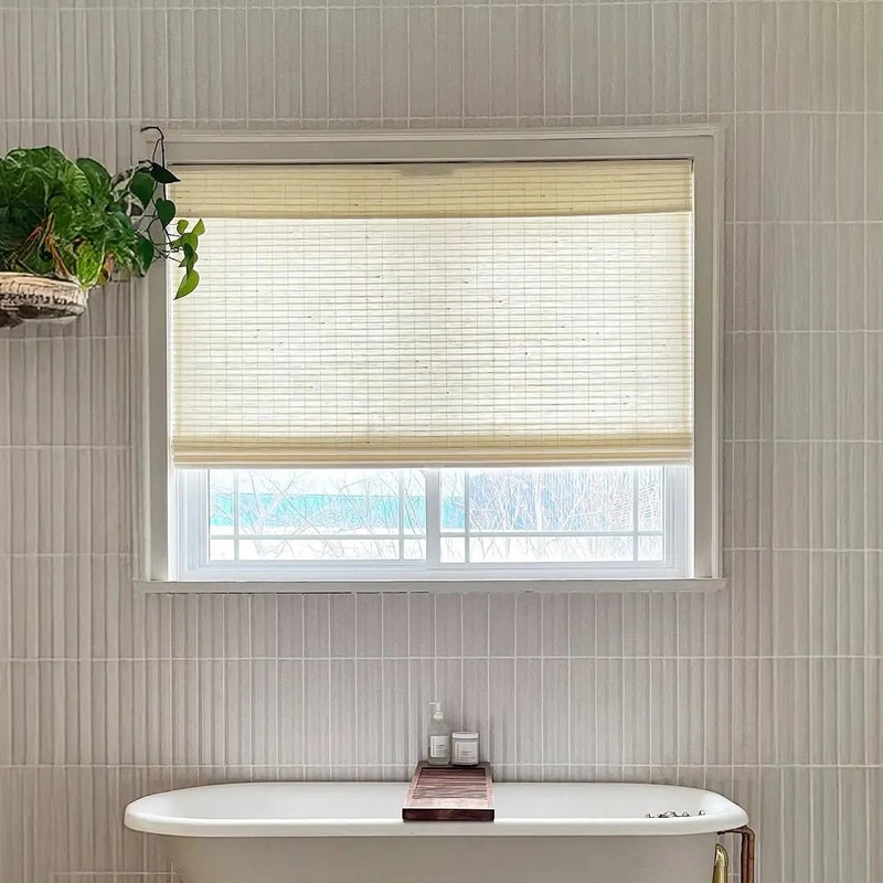 Natural Flax Bamboo Woven Shade – Sandstone