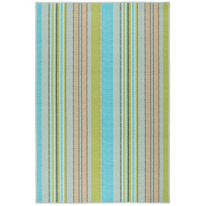 Aquinnah Ticking Machine Washable Rug | Multi