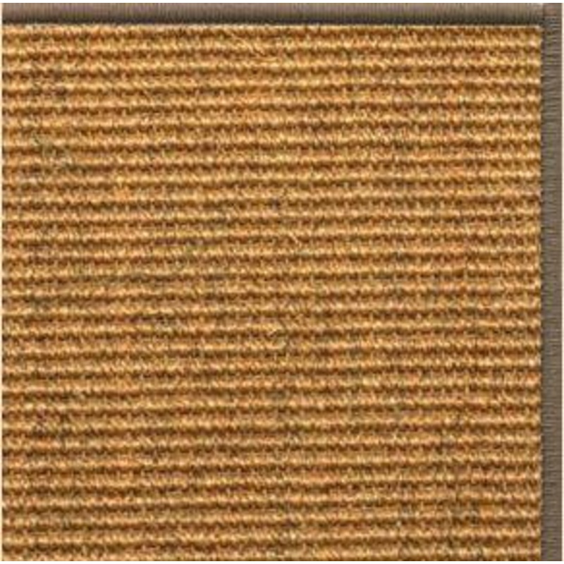 Cognac Sisal Rug with Serged Border (Color 518)