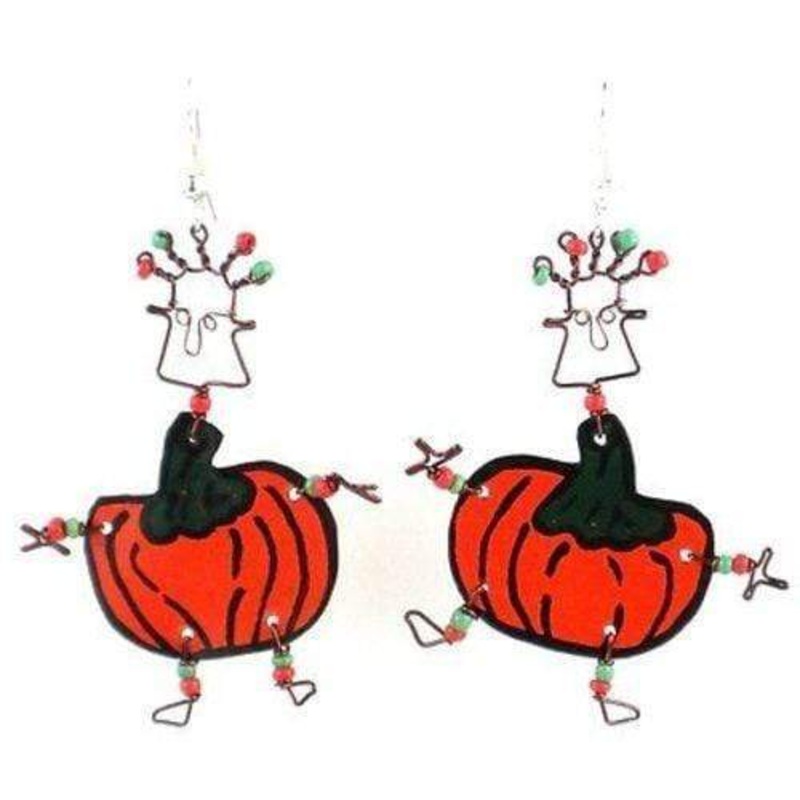 Dancing Girl Pumpkin Earrings – Creative Alternatives