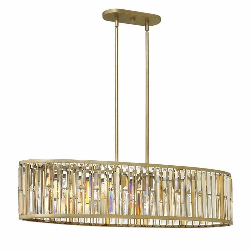 Fredrick Ramond FR33738 Gemma 6-lt 45″ LED Linear Chandelier