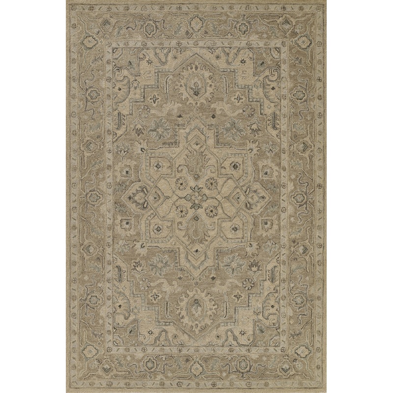 Momeni Pasha Medallion Hand Tufted Traditional Rectangle Indoor Area Rug