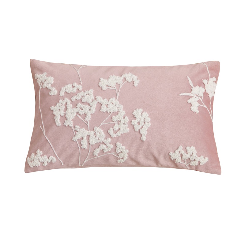 Baby’s Breath Pink Lumbar Pillow