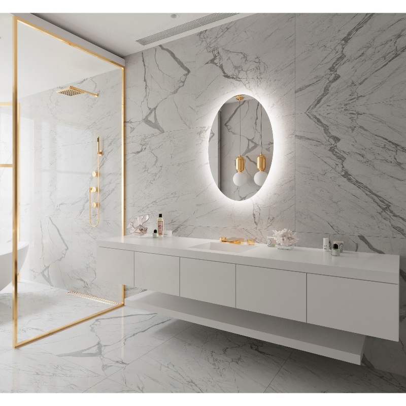 Paris Mirror Original Oval 24 x 36 Oval LED Backlit Mirror, RGBW