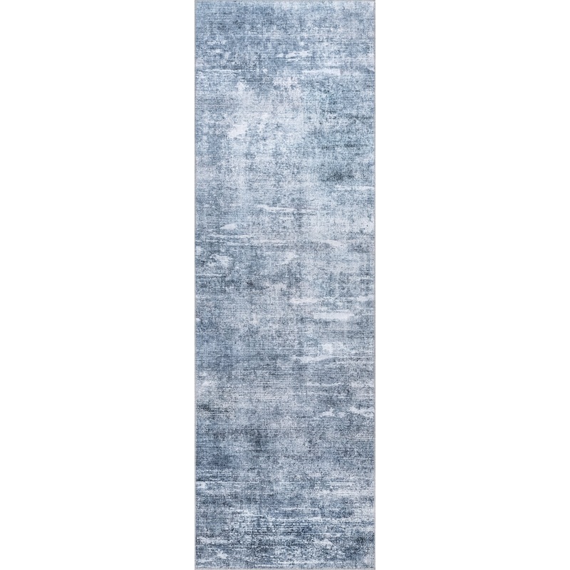 Peggy Washable Abstract Rug | Blue