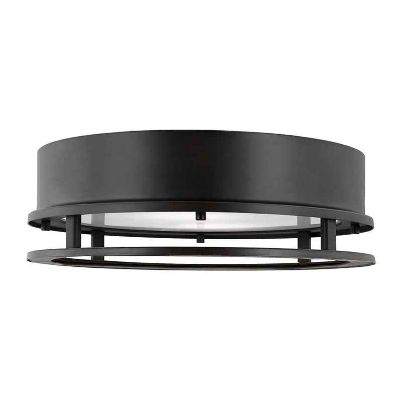 Visual Comfort 7845893S Union 2-lt 15″ LED Outdoor Flush Mount