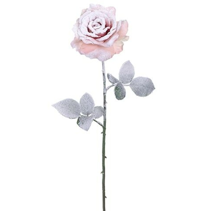 26” Snow Rose Spray Sn/ Pk