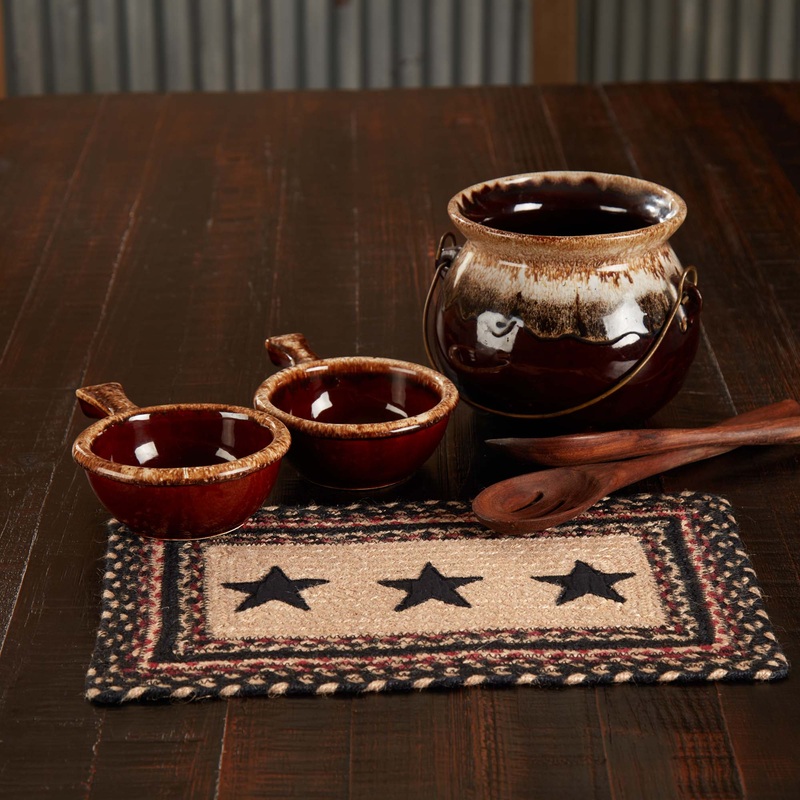 Colonial Star Jute Rect Placemat 10×15