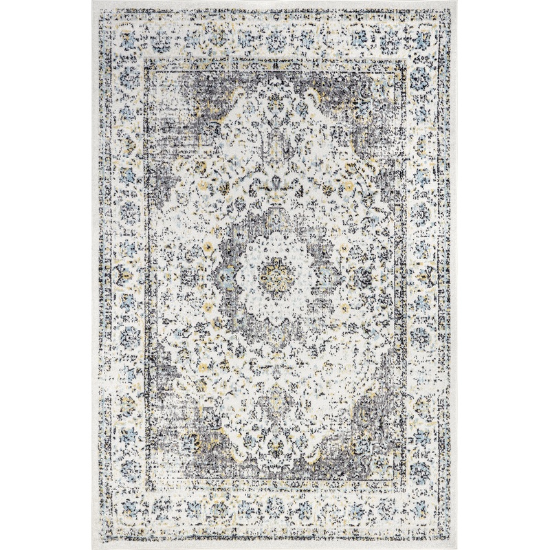 Distressed Persian Rug | Grey