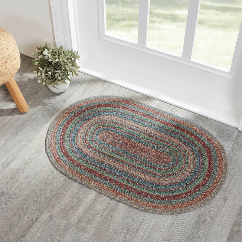 Multi Jute Rug Oval w/ Pad 24×36
