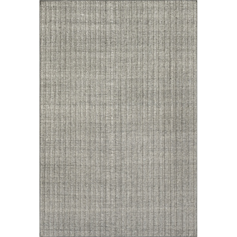 Ander Striped Wool-Blend Rug | Dark Grey