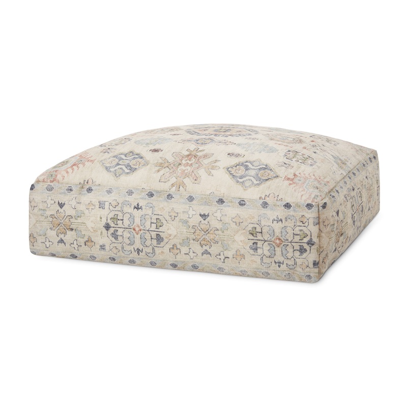 Loloi Pouf | Ivory / Blush Multi