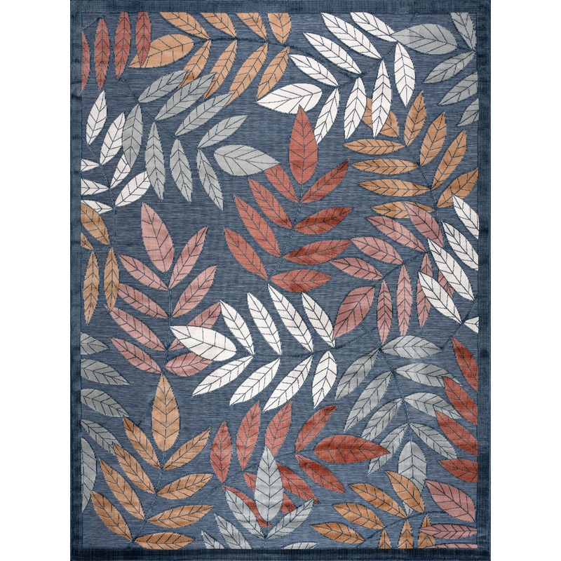 Tayse Floral Area Rug TRP12-Gilda Transitional Cut & Flat Weave Indoor/Outdoor Polypropylene