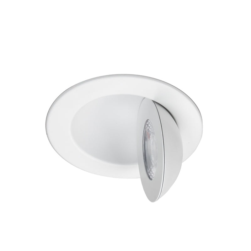 WAC R4ERAR-W9CS Lotos 4″ Fire Rated Adjustable Canless Downlight, CCT Selectable