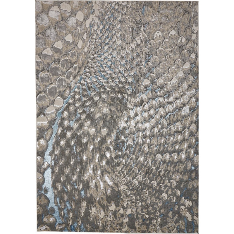 Azure 3403F Machine Made Synthetic Blend Indoor Area Rug by Feizy Rugs