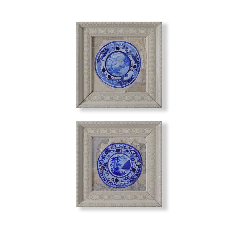 “Plate Series Diptych 1 (landscapes)”