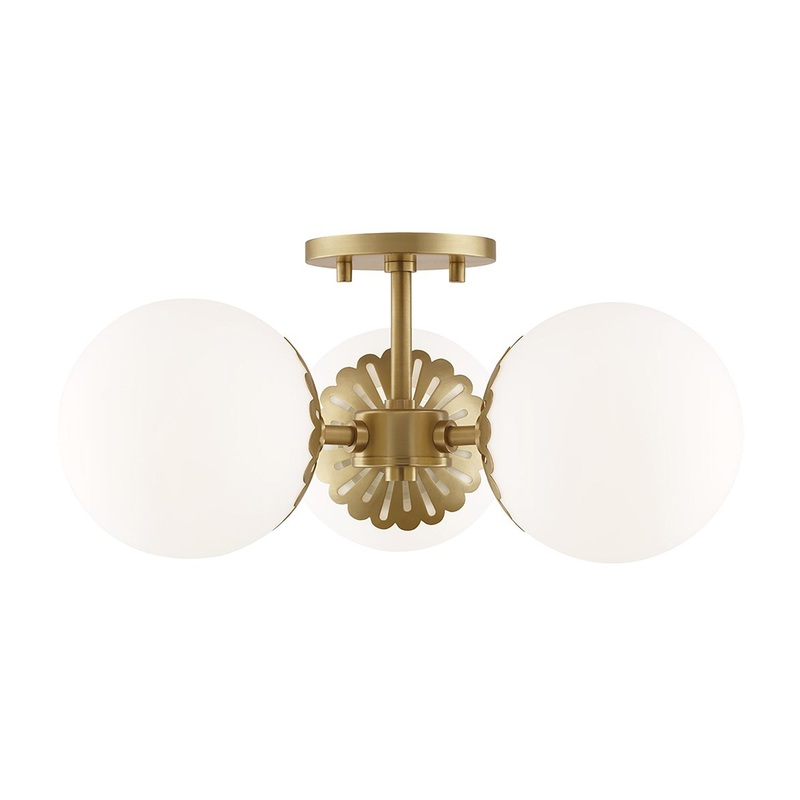 Paige 3-Light Semi-Flush Mount Ceiling Light