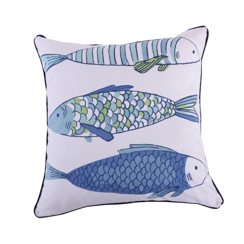 Catalina Fish Printed Pillow – Ocean Themed Pillows