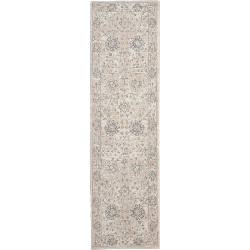 Nourison Home Moroccan Celebration 2’2″ x 7’6″ Ivory/Sand Vintage Indoor Rug