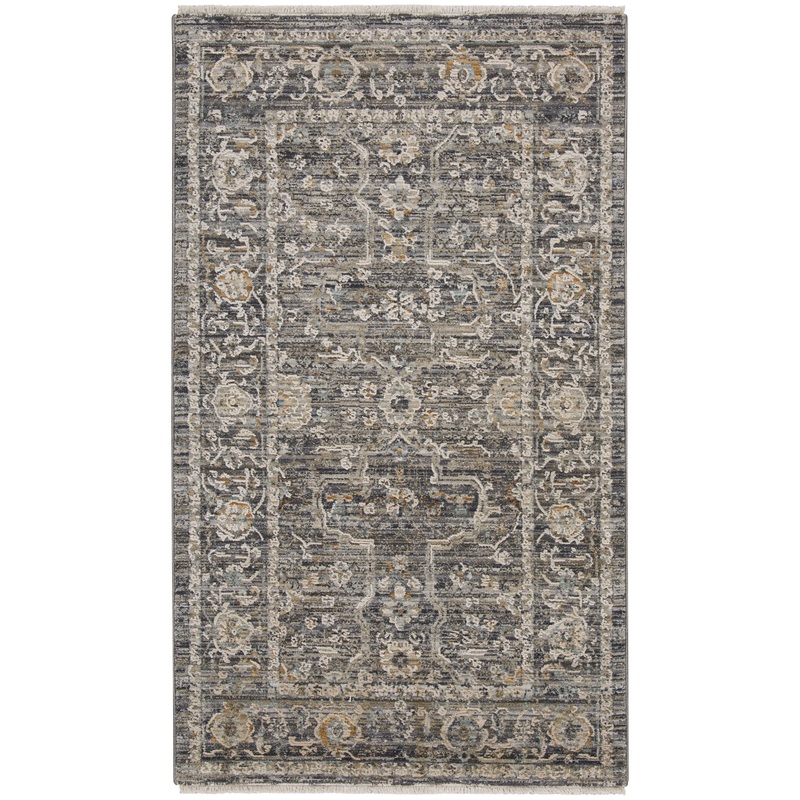 Nourison Lynx 2’6″ x 4’6″ Slate Multicolor Vintage Indoor Rug