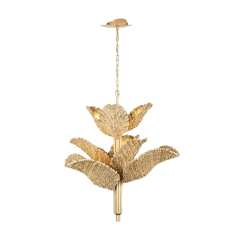 Varaluz 901C09 Banana Leaf 9-lt 37″ Chandelier