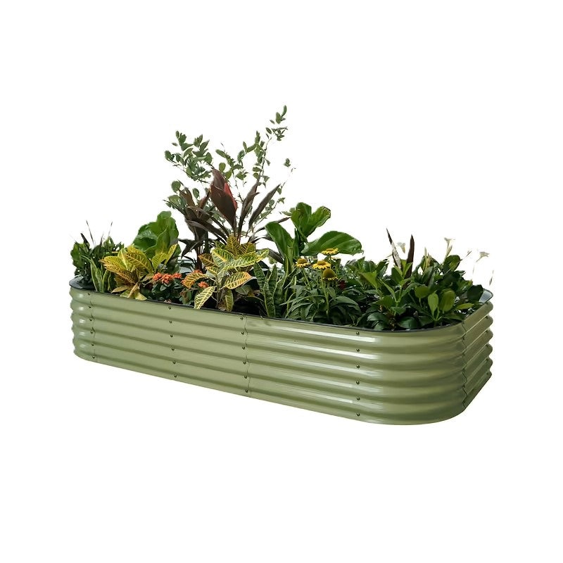 Vego Garden 17″ Tall Classic 10 In 1 Modular Metal Raised Garden Bed Kit