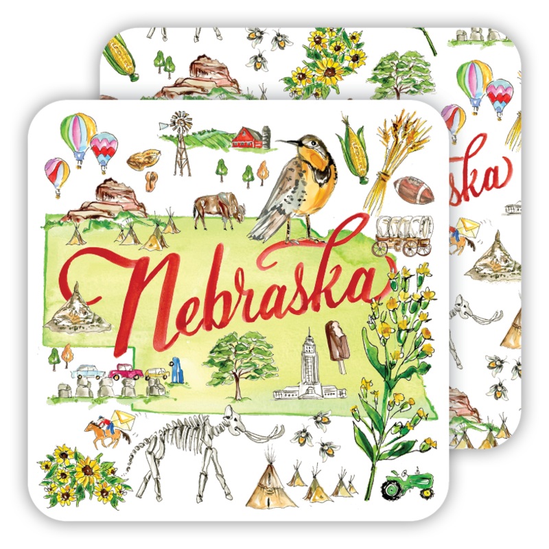Nebraska Paper Coasters