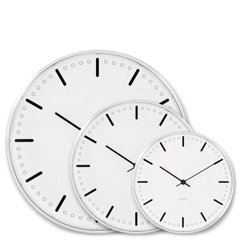 Arne Jacobsen City Hall Wall Clock, 3 Size Options