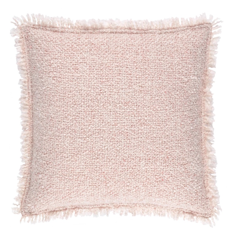 Boucle Indoor/Outdoor Decorative Pillow Cover | Pink