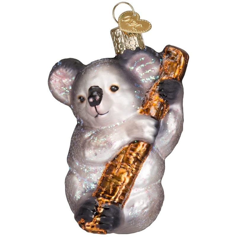 Old World Christmas Koala Bear Glass Blown Ornament