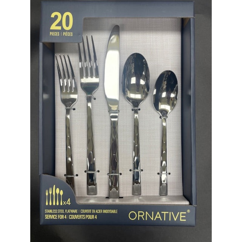 Prestige Ornative Deleware Stainless Flatware Set, Service for 4