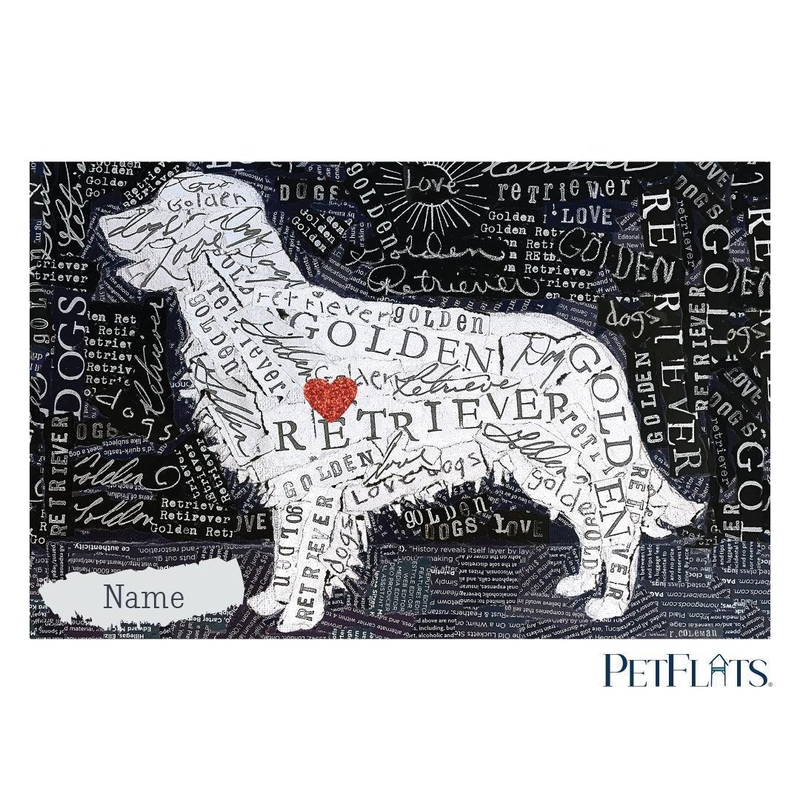 Custom Golden Retriever PetFlat – Premium Vinyl Floor Mat