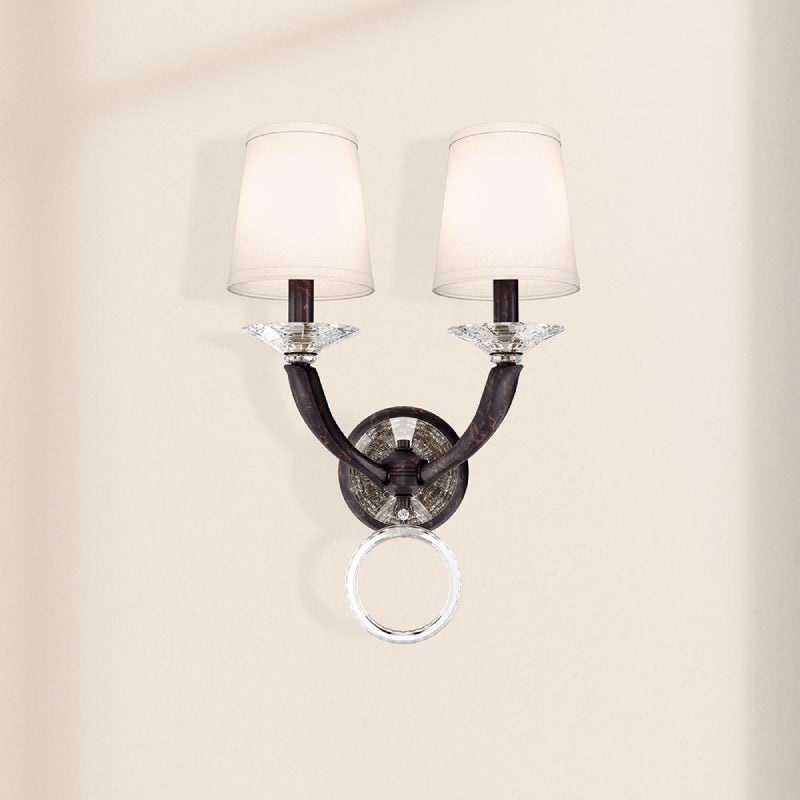 Schonbek MA1002 Emilea 2-lt 20″ Tall Wall Sconce