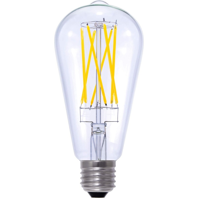 Segula Vintage LED Rustica Long Style E27 ST65 Clear – 650lm 2700K – Dimmable
