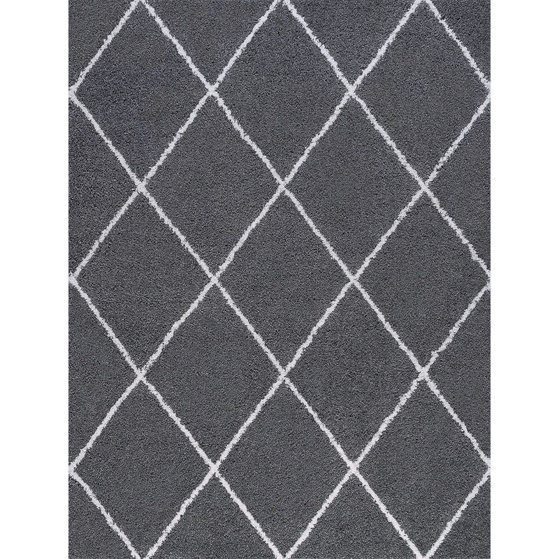 Tayse Diamond Area Rug JRS11-Mira Contemporary Cut Pile Indoor Polypropylene
