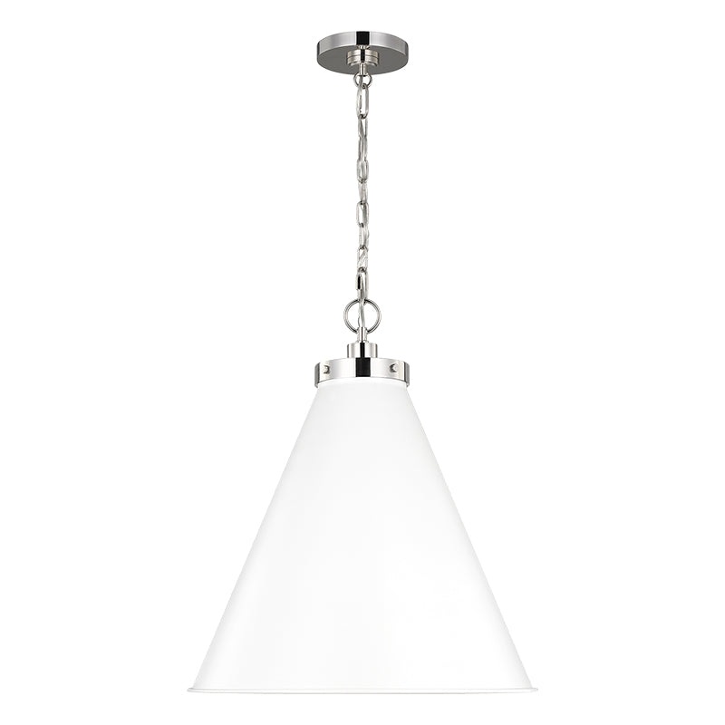 Visual Comfort CP1281 Wellfleet 1-lt 20″ Cone Pendant
