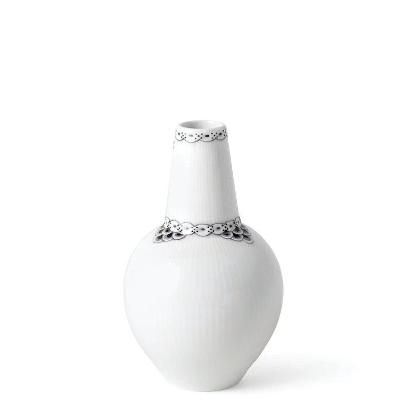 Black Lace Vase, 5.9″