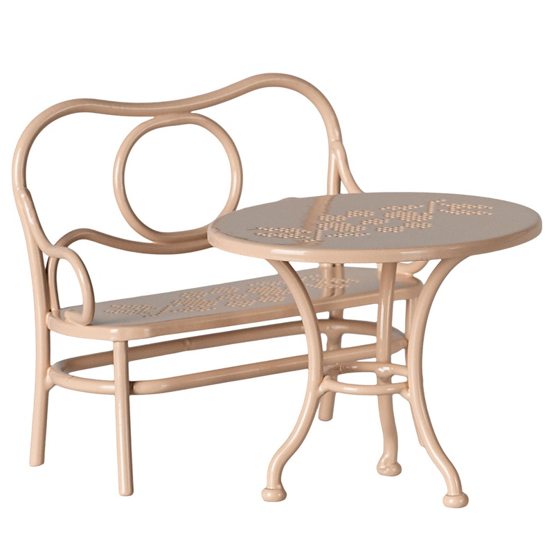 Caf set, Mouse, Big – Pale pink Regular