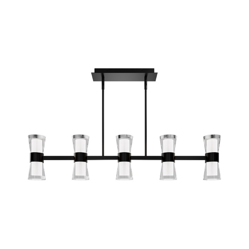 dweLED PD-91536 Hourglass 5-lt 36″ LED Pendant