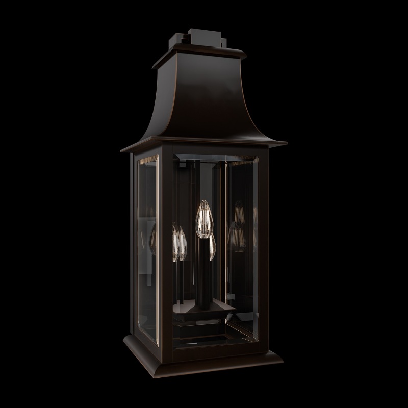 Schonbek SW36525 Proctor 3-lt 25″ Tall Outdoor Wall Sconce