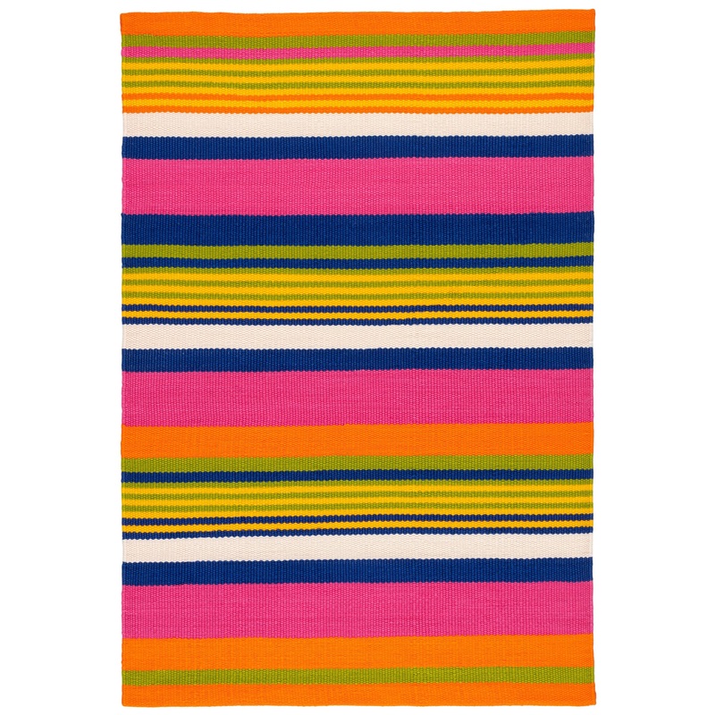 Sunny Stripe Handwoven Indoor/Outdoor Rug | Multi