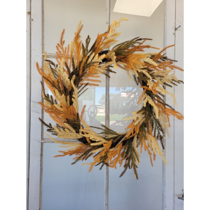 24″ Real Touch Cypress Wreath