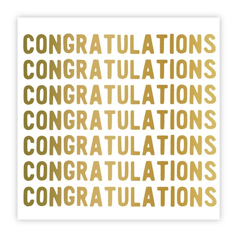 Beverage Napkins – Congratulations