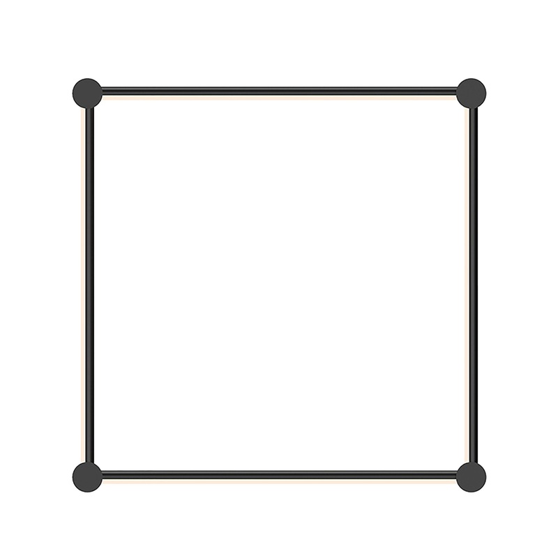 Purolinear 360 Square LED Wall Light